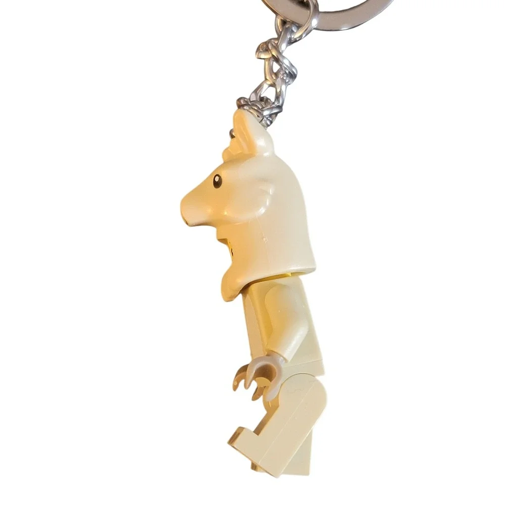 LEGO Llama Girl Keychain  OS Cream New Minifigure 854081 Costume Accessory